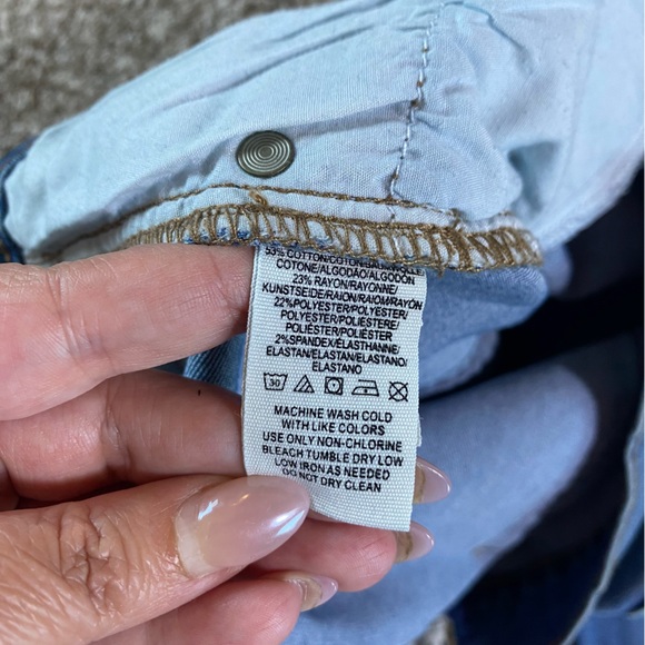 Free People Blue Flare & Wide Leg Jeans - Picture 6 of 7